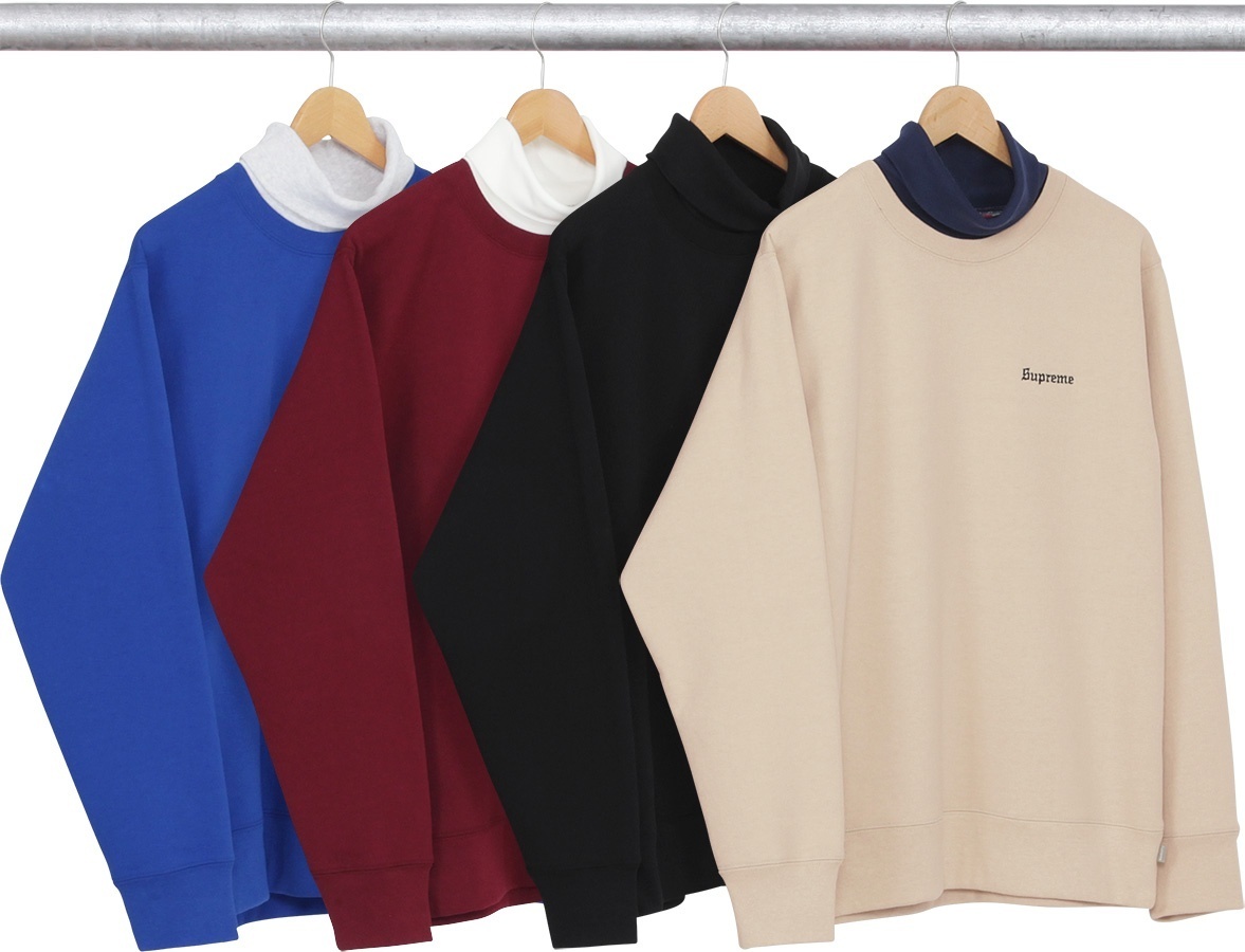 Turtleneck Collar Crewneck